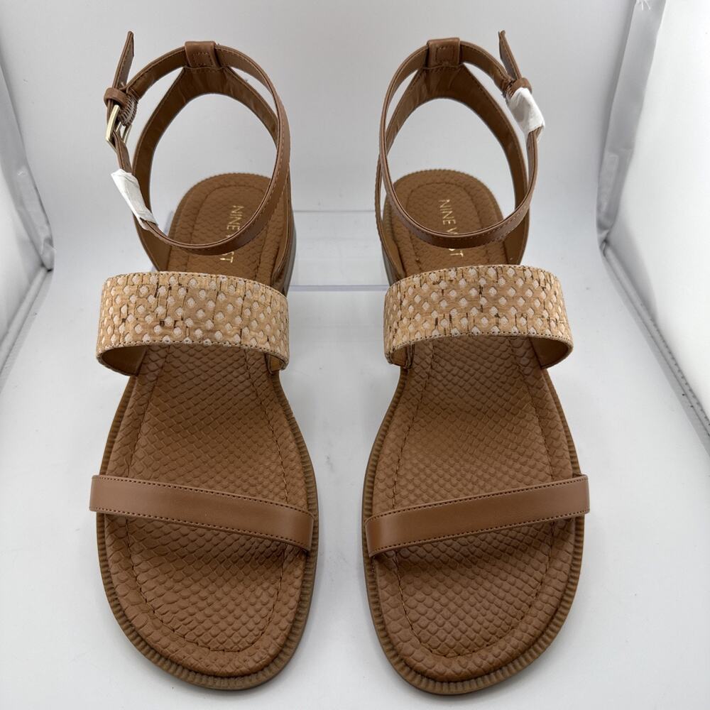 Nine West Xenosa Womens Beige Brown Sandals Size 10 NWB - Picture 6 of 11